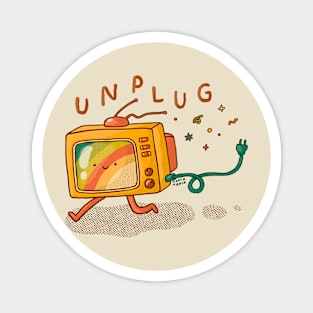 Unplug Crew - Tv Magnet